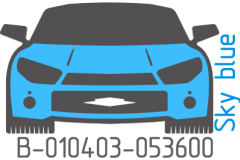 Sky blue B-010403-053600